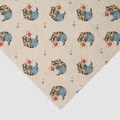 SCHATTIGE RETRO WASBEER met het Papieren zakdoekje Tissuepapier (Detail)