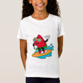 Schattige retro watermeloensurfen t-shirt (Voorkant)