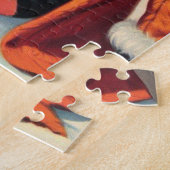 Schattige Retro Winter Pin-up Legpuzzel (Zijkant)