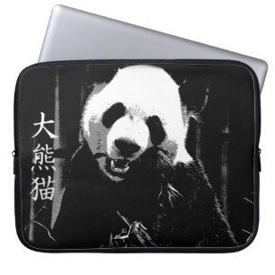 Schattige Reuzenpanda Beer met smakelijke Bamboe B Laptop Sleeve