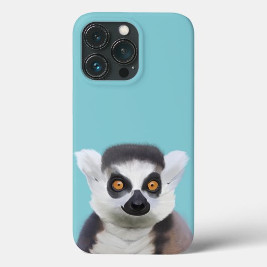 Schattige ringstaartgezicht van lemur Case-Mate iPhone case (Achterkant)