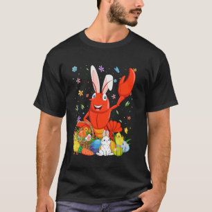 Schattige Rivierkreeft Konijnenoren Paaseieren Man T-shirt