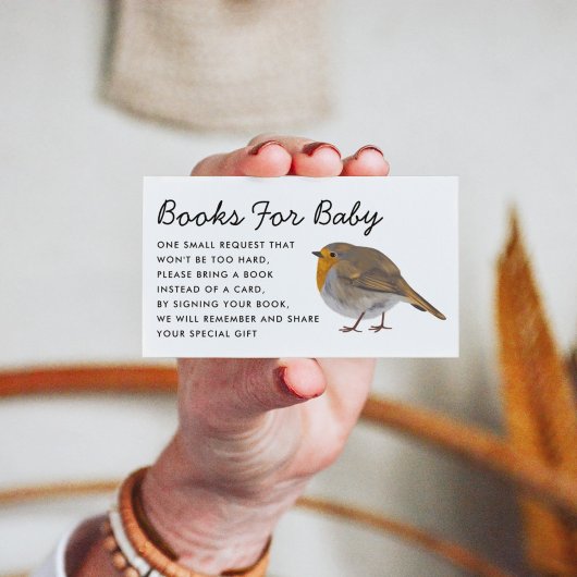 Schattige Robin Boek Aanvraag Behuizing Kaart