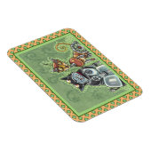 SCHATTIGE ROBOT BULLDOG EN FELINE FRIEND Funny Magneet (Rechterzijde)