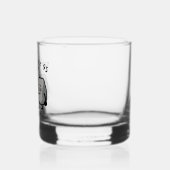 Schattige Rock Pun Pas getrouwd Paar Bruiloft Jubi Whisky Glas (Links)