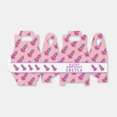 Schattige Rocket Pink Meisje Verjaardag Bedankdoosjes (Uitgevouwen)