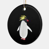 Schattige Rockhopper Pinguïn Grappig Antarctisch D Keramisch Ornament (Links)