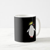 Schattige Rockhopper Pinguïn Grappig Antarctisch D Koffiemok (Voorkant rechts)