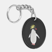 Schattige Rockhopper Pinguïn Grappig Antarctisch D Sleutelhanger (Voorkant Links)