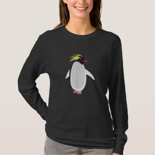 Schattige Rockhopper Pinguïn Grappig Antarctisch D T-shirt