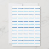 Schattige Rocking Horse Blue Boy Twins Baby shower Kaart (Achterkant)