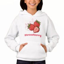 Schattige Rode Aardbei Fruit Esthetische Kinderen