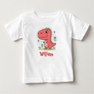 Schattige rode baby dinosaurus