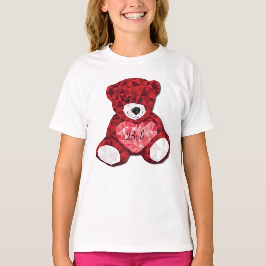 Schattige  Rode Beren Valentijnsdag T-shirt (Voorkant)