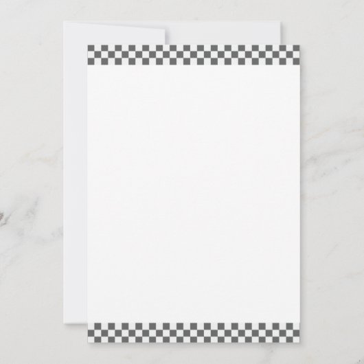 schattige rode jongen auto's Race auto twee snelle Kaart (Achterkant)