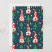 Schattige rode kabouters gepersonaliseerd kerstfee kaart (Achterkant)
