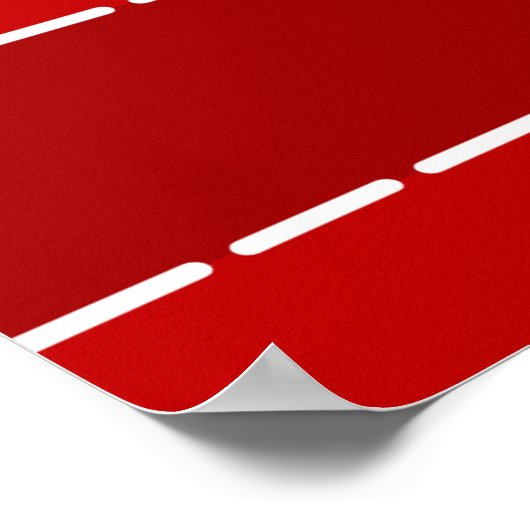 Schattige rode kerst gingerbreads poster (Hoek)