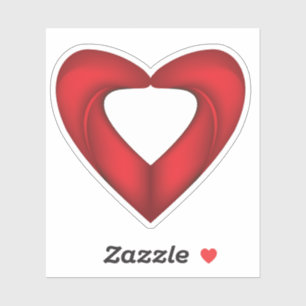 Schattige Rode Liefde Sticker