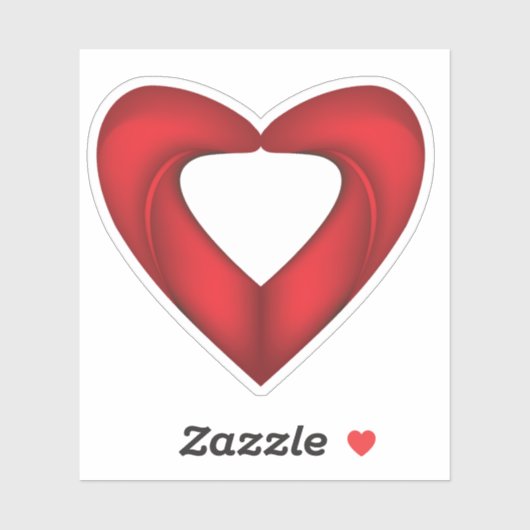 Schattige Rode Liefde Sticker (Vel)