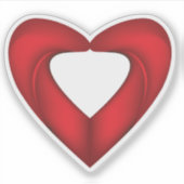 Schattige Rode Liefde Sticker (Voorkant)