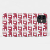 Schattige rode liefde vierkante lettres Case-Mate iPhone case (Achterkant (horizontaal))