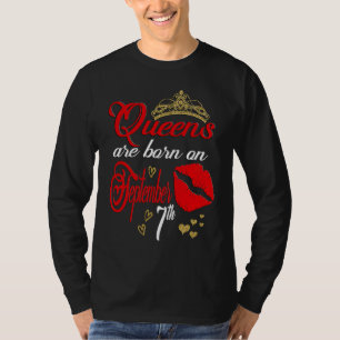 Schattige Rode Lippen Koninginnen worden geboren o T-shirt
