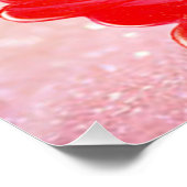 Schattige Rode Lipstick, Makeup kunstenaar Perfect Poster (Hoek)