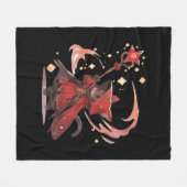 Schattige rode magiër kat held fleece deken (Voorkant (Horizontaal))