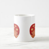 Schattige rode os, Chinees Nieuwjaar van de os Koffiemok (Center)