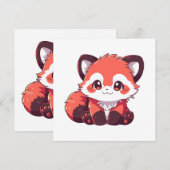 schattige rode panda (Voorkant / Achterkant)