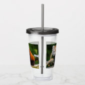 Schattige Rode Panda Acryl Drinkbeker (Rechts)