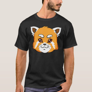 Schattige Rode Panda Bedreigde Rode Kat-Beer Natuu T-shirt