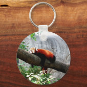 schattige rode panda gek sleutelhanger (Voorkant)
