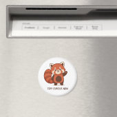 Schattige rode panda inspirerende magneet (Insitu (Vaatwasser))