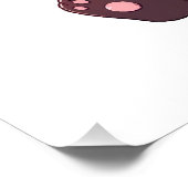 schattige rode panda perfect poster (Hoek)