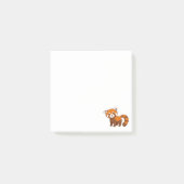 Schattige rode panda post-it® notes (Voorkant)