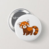Schattige Rode Panda Ronde Button 5,7 Cm (Voorkant /achterkant)