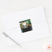 Schattige rode panda Stickers (Envelop)