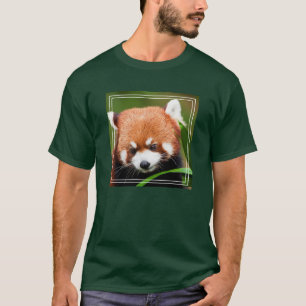 Schattige Rode Panda T-shirt