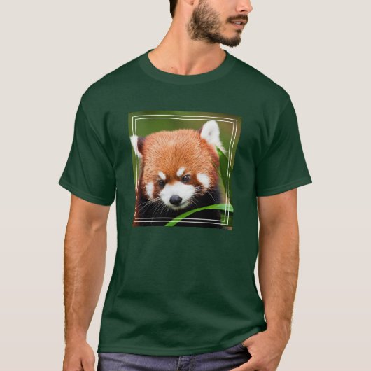 Schattige Rode Panda T-shirt (Voorkant)