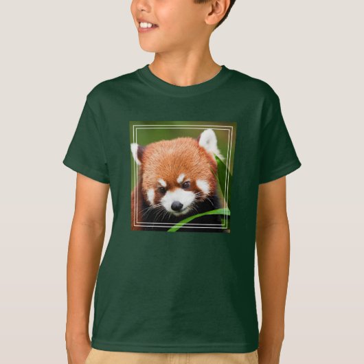 Schattige Rode Panda T-shirt (Voorkant)