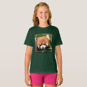 Schattige Rode Panda T-shirt (Voorkant volledig)