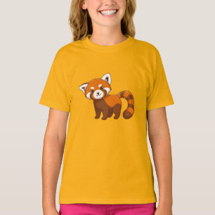 Schattige Rode Panda T-shirt