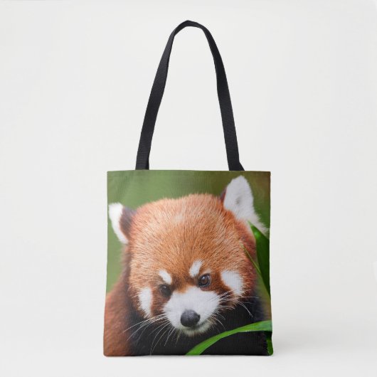 Schattige Rode Panda Tote Bag (Voorkant)