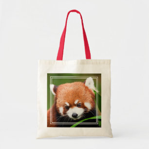 Schattige Rode Panda Tote Bag