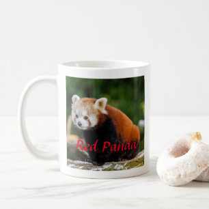 Schattige rode pandafotografie koffiemok
