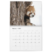 Schattige rode panda's 2026 kalender (Feb 2027)