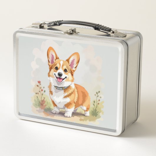 Schattige rode Pembroke Welsh Corgi hond (Voorkant)