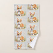 Schattige rode Pembroke Welsh Corgi hond Bad Handdoek (Handdoek)