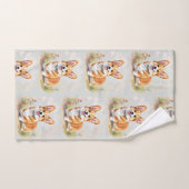Schattige rode Pembroke Welsh Corgi hond Bad Handdoek (Handdoek)